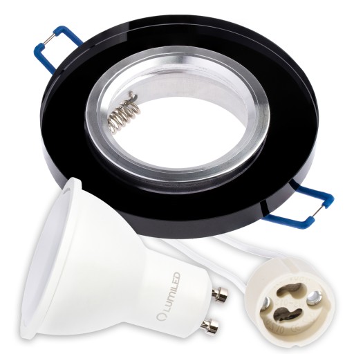 Set halogénové GLASS svietidlo + LED GU10 6W