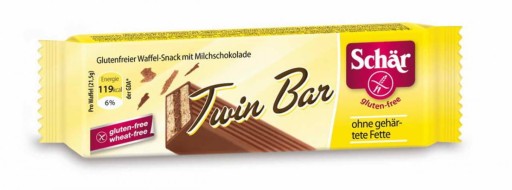 SCHAR Twin Bar bezlepkové čokoládové oblátky