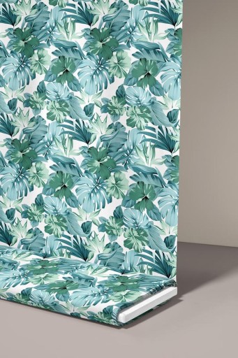 Bavlnená metráž, vzor: FLORAL MONSTERA
