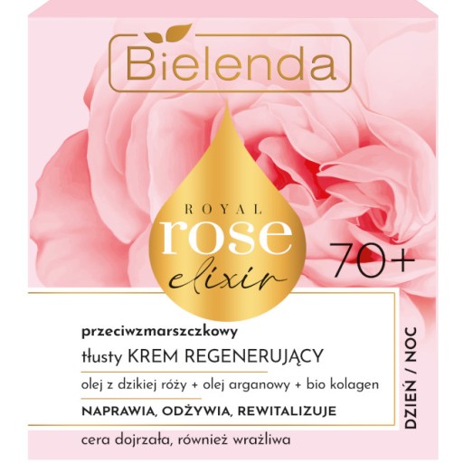 BIELENDA ROSE KRÉM NA TVÁR ROSE REGENERAČNÝ PROTI VRÁSKAM 70+