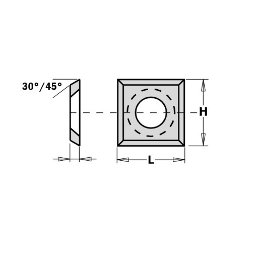 CMT HM doska 12,0x12,0x1,5 SMG02 F=4 Uhol 35°