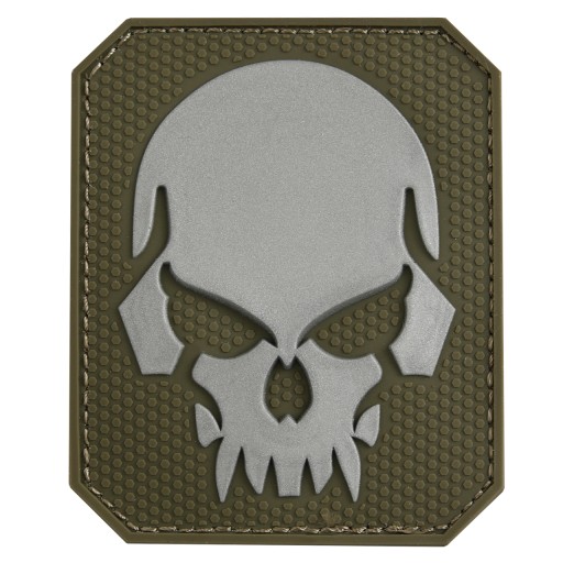 Mil-Tec Skull 3D PVC nášivka na suchý zips - Olivový