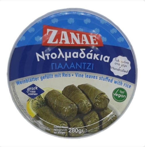 Dolmadakia, Dolmades, grécka kapusta rožky 280g Zanae