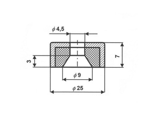 NEODYMIOVÁ MAGNETICKÁ HÁKOVÁ RÚČKA UM 27x9/4,5x7 mm