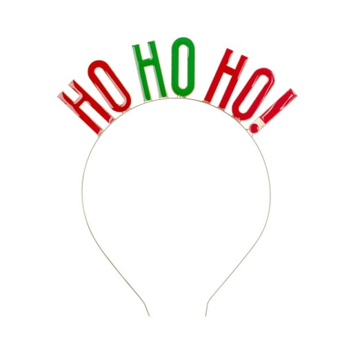 Vianočná čelenka ho ho ho! kov