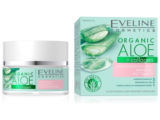 Eveline Cosmetics Organic Aloe pleťový krém-gél