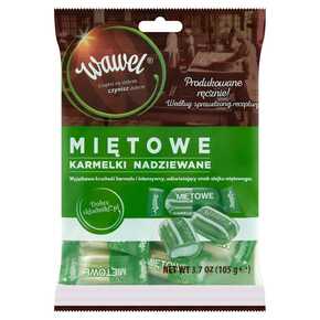 OSVIEŽUJÚCE MÄTOVÉ KARAMELOVÉ CUKROVINKY 105G WAWEL