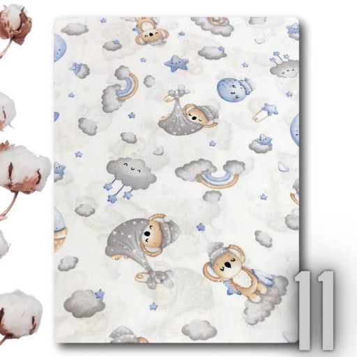 Posteľná plachta 120x60 bavlna s gumičkou Patterns Boy
