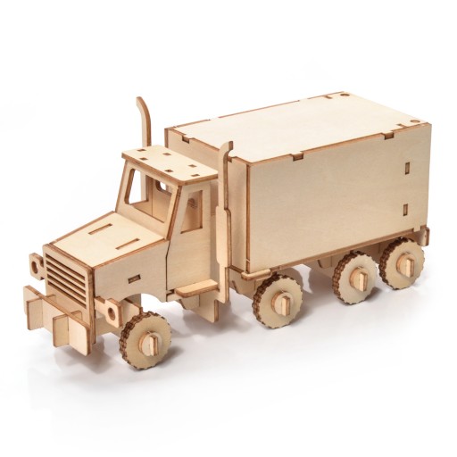 Little Story Drevené puzzle 3D model nákladného auta