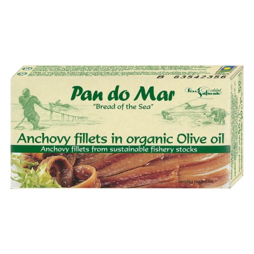 Ančovičky (ančovičky) v bio olivovom oleji 50g