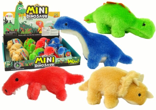 Mini plyšové zviera Dinosaurus 4 druhov