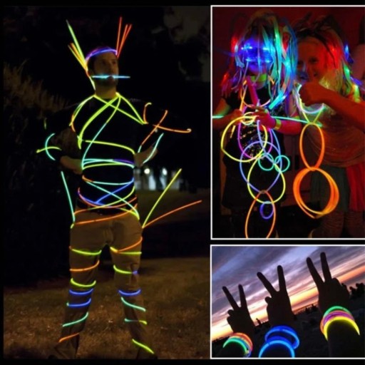 fluorescenčné NÁRAMKY ŽIARIVÉ PÁRKY NA PÁRTY NARODENINOVÁ PÁRTY