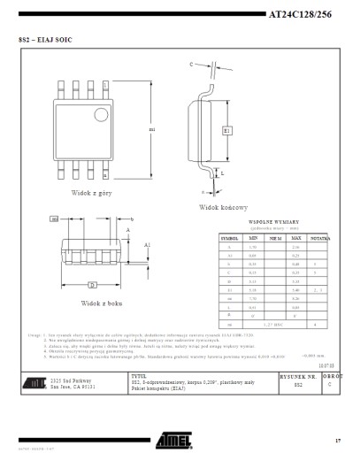AT24C256W SMD MSOP-8