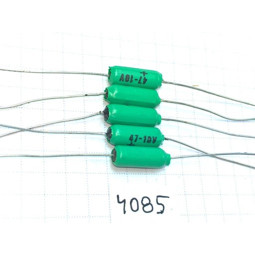 Tantal 47uF 10V 6x14 20% Unitra-Elwa axiálne x5