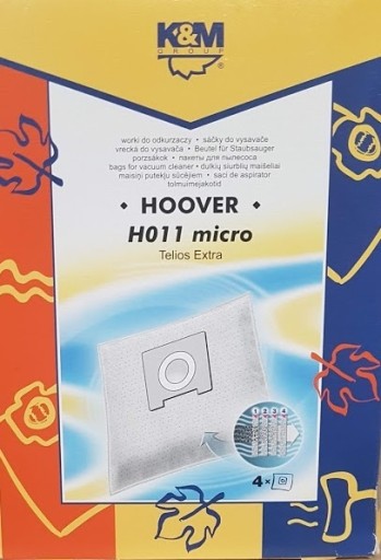 Vrecká KM pre vysávače HOOVER TELIOS H011 MICRO x4