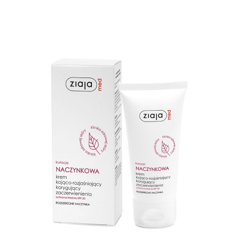ZIAJA MED CAPULAR TREATMENT Upokojujúci a rozjasňujúci krém, ochrana SPF20, 50 ml
