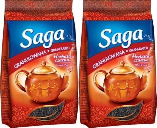 Sága granulovaný čierny čaj 90 g x2