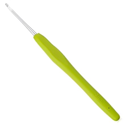 ERGONOMICKÝ Háčik na háčkovanie so silikónovou rúčkou 2 mm
