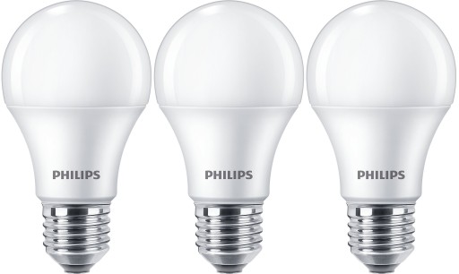 PHILIPS SET 3x E27 LED žiarovka 5,5W = 40W 2700K TEPLÁ BIELA 470lm A60