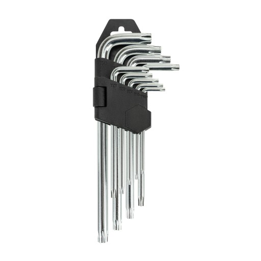 Torx imbusové kľúče, Torxy, 9 ks. T10 – T50