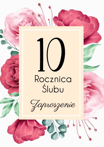 POZVÁNKY NA VÝROČIE SVADBY - Svadba ruží