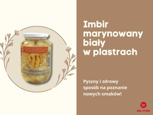 Nakladaný biely zázvor veľký sushi balíček snack z Thajska 454/200g