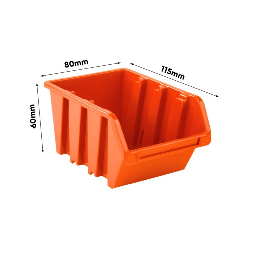 Úložný kontajner 10x Organizér NP4 ORANŽOVÝ