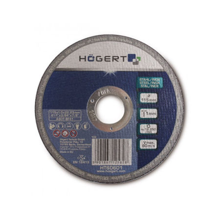 HOGERT Kovový a nerezový rezací kotúč 125x1,0mm HT6D602