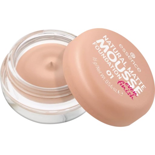 ESSENCE Natural Matte Mousse Foundation make-up na tvár v pene 01 16g