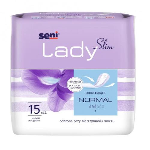 SENI Lady Slim Normal Urologické vložky, 15 ks.