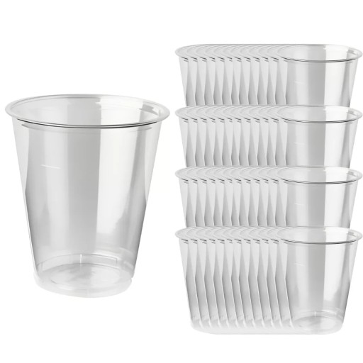 MUGS PET plastové poháre na smoothie shake 300ml 50 ks