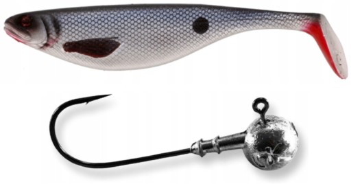 Westin Shad Teez 9cm + hlava Kamatsu 5/0 7g