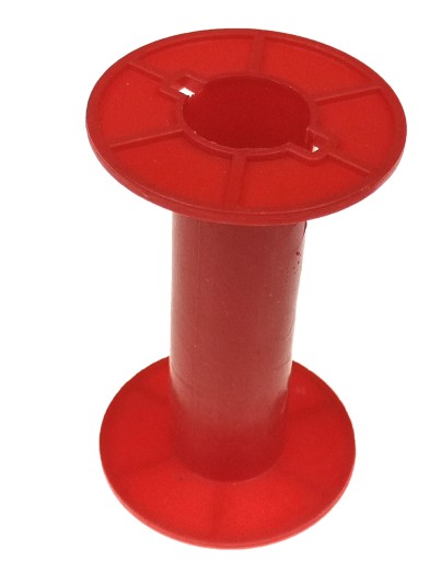 Plastová cievka na drôt, červená, 500g, 50x80