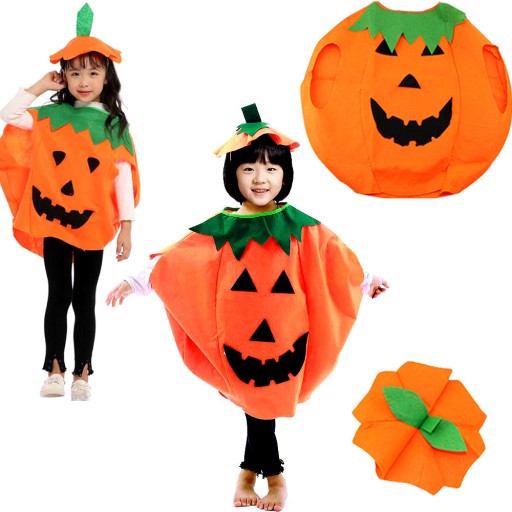 HALLOWEEN Outfit Maškarný karnevalový kostým pre deti Súprava TEKVICE