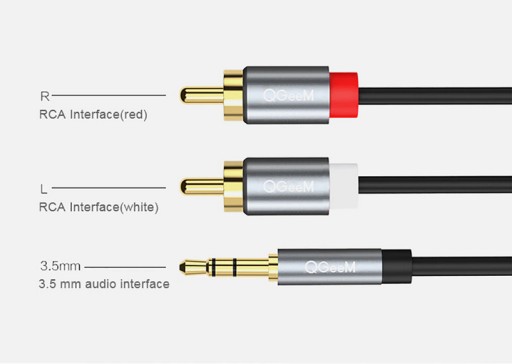 AUDIO KÁBEL 3,5 MM MINI JACK - 2x Cinch RCA 1,5 m