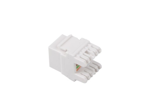 Zásuvka Lanberg RJ45 keystone, kat.6, 180 stupňov