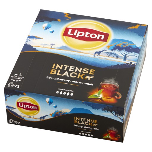 Lipton INTENSE BLACK expresný čierny čaj 92 sáčkov 211,6g