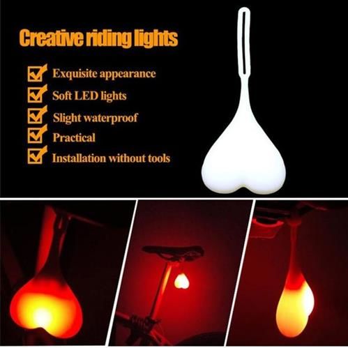SILIKÓNOVÁ BICYKLE LAMPA V TVARU VAJÍČKA