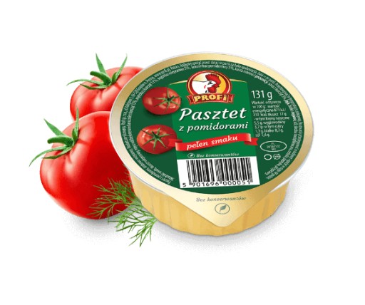 Profi Paštéta s paradajkami Hydina a bravčové mäso 131g
