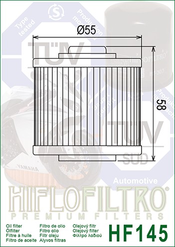 Olejový filter HifloFiltro, HF113, Honda TRX300 (2WD) 88-01