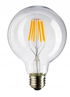 E27 LED žiarovka 8W G80, teplá biela žiarovka