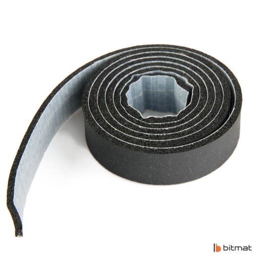 Tesnenie 3mm Tesniaca páska Samolepiaca gumová izolácia 3mm x 2cm x 1m