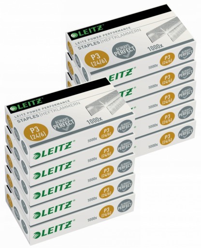 Leitz P3 sponky 24/6 1000 ks