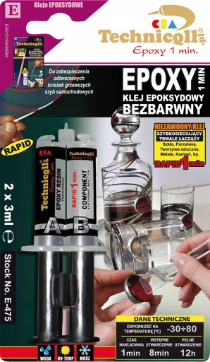 EPOXIDOVÉ LEPIDLO 1.Min ČISTÁ TECHNICQLL E-475