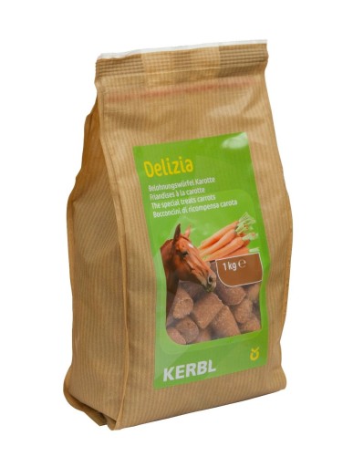 Delizia Müsli pre konskú mrkvu 1kg Kerbl cukríky Prírodná pochúťka