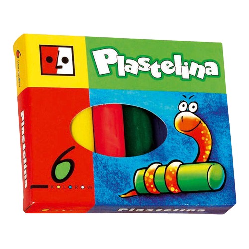 Školská plastelína pre deti, 6 farieb