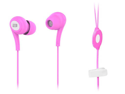 SLÚCHADLÁ DO UŠÍ S KÁBELOVÝM KLIPOM NA MIKROFÓN 3,5 MM BASOVÉ TLAČIDLO