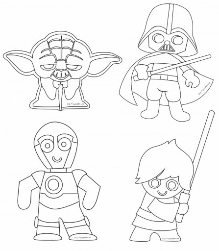 Magnety na chladničku Colorino Star Wars