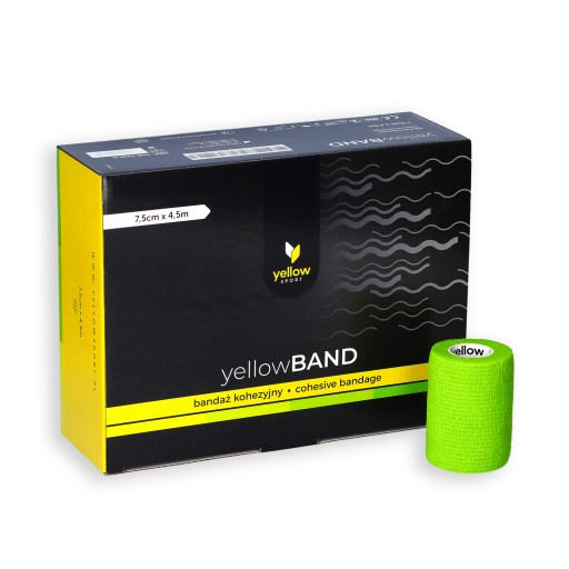 Samolepiaca stabilizačná súdržná bandáž YellowBAND 7,5 šťavnatá zelená
