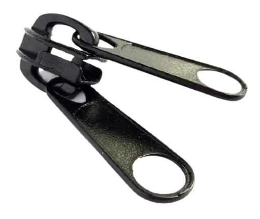 Obojstranný kovový zips na 10 mm špirálový zips